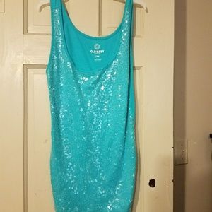 Sequin tank top